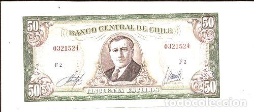 Billetes extranjeros: chile billete de 50 escudos muy - Foto 1