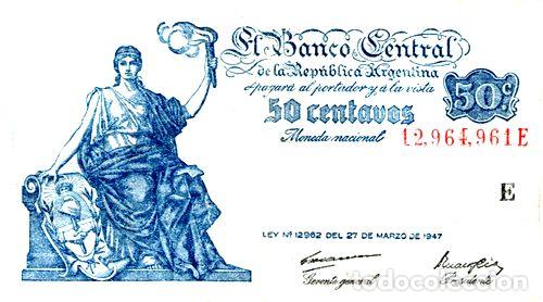 Billetes extranjeros: billete 50 centavos progreso 407a - Foto 1