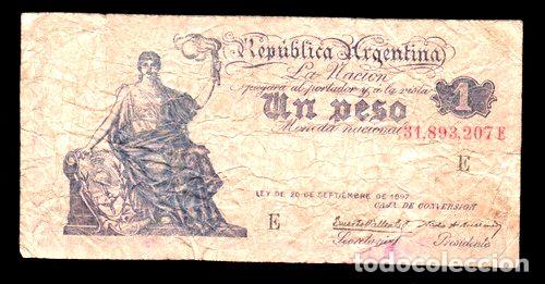 Billetes extranjeros: billete 1 peso mn caja de conversion progreso bottero 1562 - Foto 1