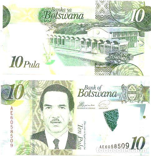 Billetes extranjeros: billete botswana 10 p ano 2018 sc - Foto 1
