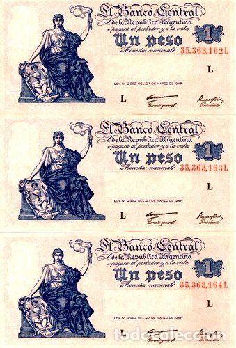 Billetes extranjeros: billete un peso progreso serie 417a 3 - Foto 1