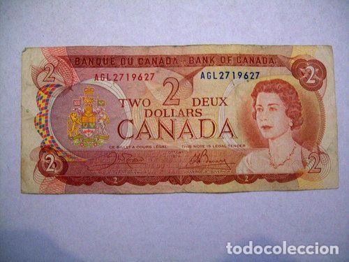 Billetes extranjeros: billete canada 2 dolares 1974 - Foto 1