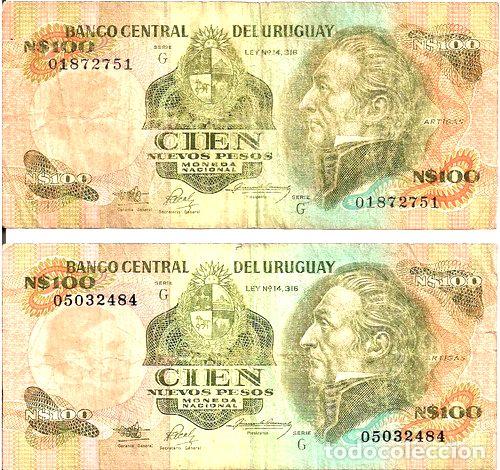 Billetes extranjeros: billetes uruguay - Foto 1