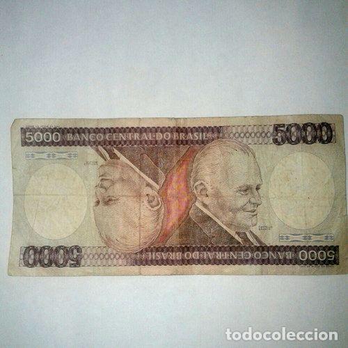 Billetes extranjeros: billete antiguo brasil 5000 castello branco - Foto 1