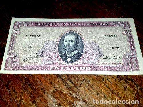 Billetes extranjeros: billete 1 escudo chile sin circular - Foto 1
