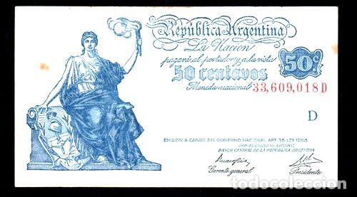 Billetes extranjeros: billete 50 centavos moneda nacional progreso bottero 1805 - Foto 1