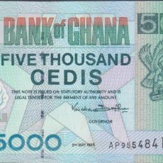 Billetes extranjeros: BILLETES - GHANA - 5000 CEDIS 1998 - SERIE AP - PICK-34C (SC