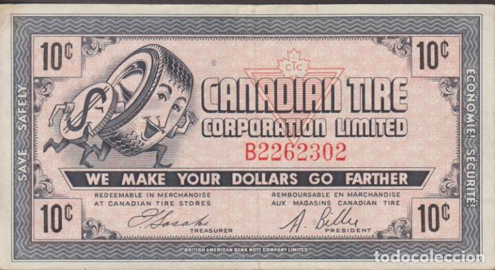 Billetes extranjeros: BILLETES - CANADA - 10 C - Cup&oacute;n de neum&aacute;tico canadiense (MBC) - Foto 1