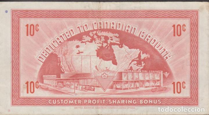 Billetes extranjeros: BILLETES - CANADA - 10 C - Cup&oacute;n de neum&aacute;tico canadiense (MBC) - Foto 2