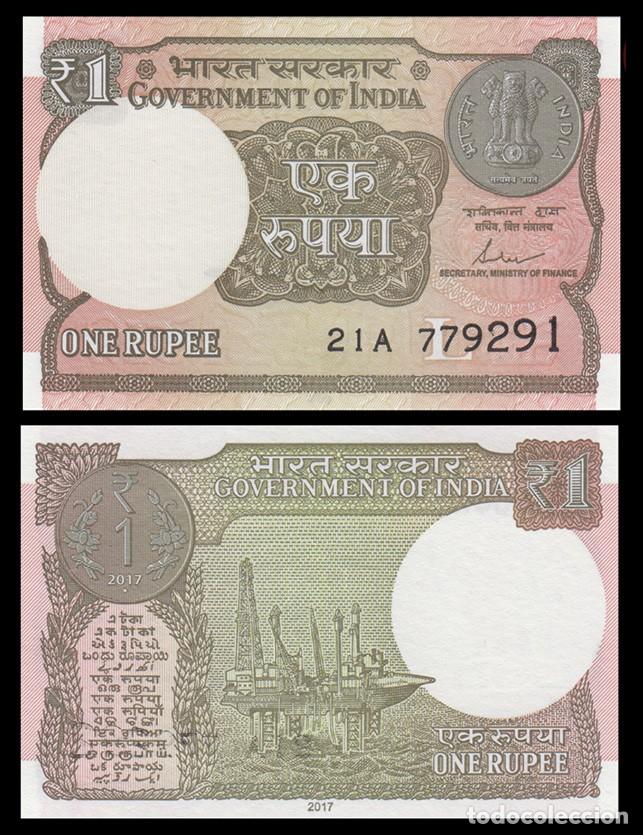 Billetes extranjeros: INDIA - 1 RUPIA DE 2017 - SIN CIRCULAR - Foto 1