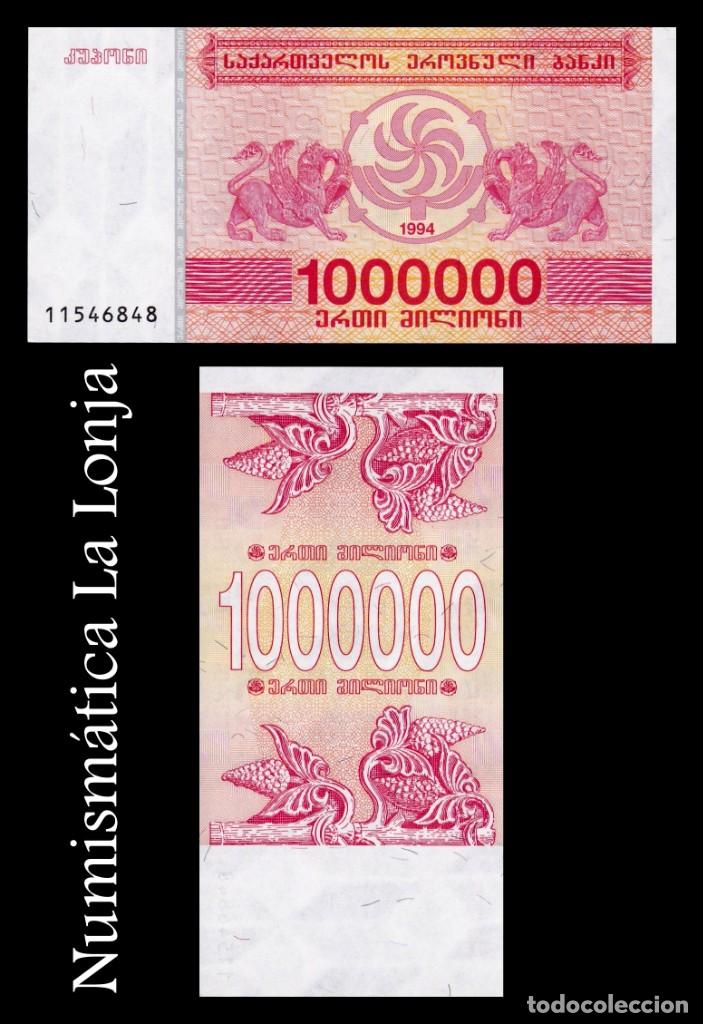 Billetes extranjeros: Georgia 1000000 Lari 1994 Pick 52 Sc Unc - Foto 1