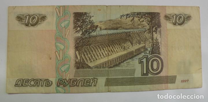 Billetes extranjeros: 10 rublos de 1997 de Rusia - Foto 2