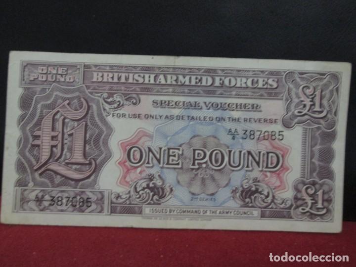 Billetes extranjeros: ONE POUND BRITISH ARMED FORCES bc - Foto 1