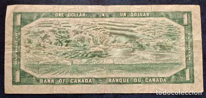 Billetes extranjeros: CANADA BILLETE DE 1 DOLLAR DE 1954 P-75b - Foto 2
