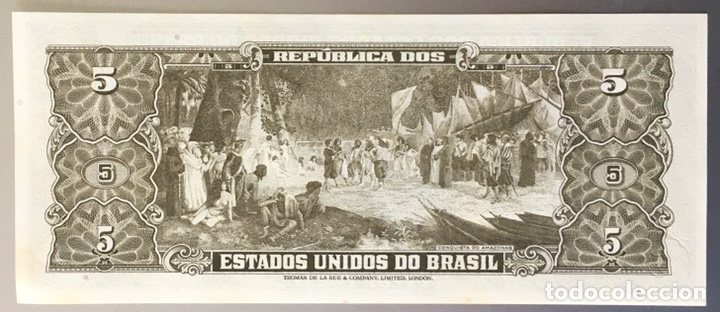 Billetes extranjeros: Brasil. 5 cruceiros - Foto 1