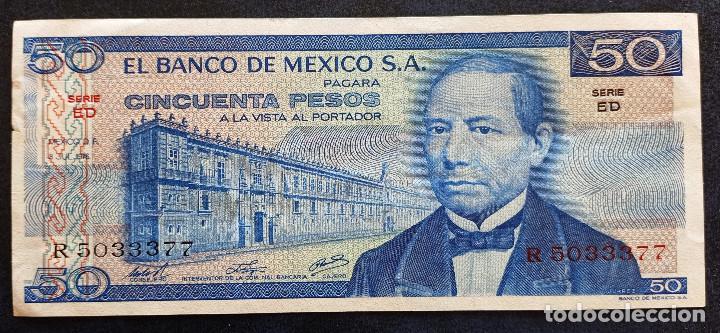 Billetes extranjeros: MEXICO BILLETE DE 50 PESOS DE 1976