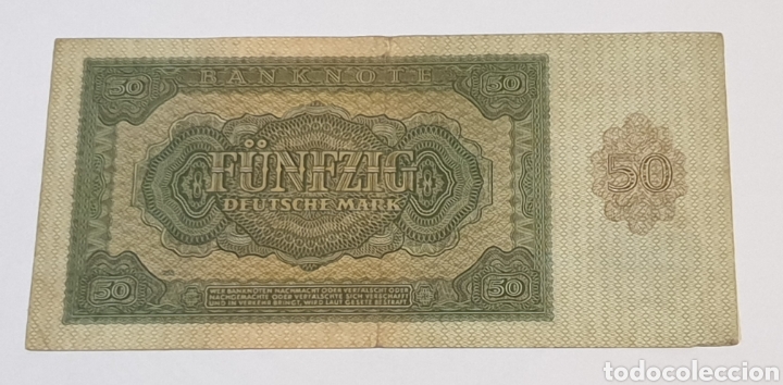 Billetes extranjeros: Billete 50 Deutsche mark 1948 - Foto 2