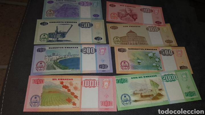 Billetes extranjeros: Set billetes angola 1999-2011 - Foto 2
