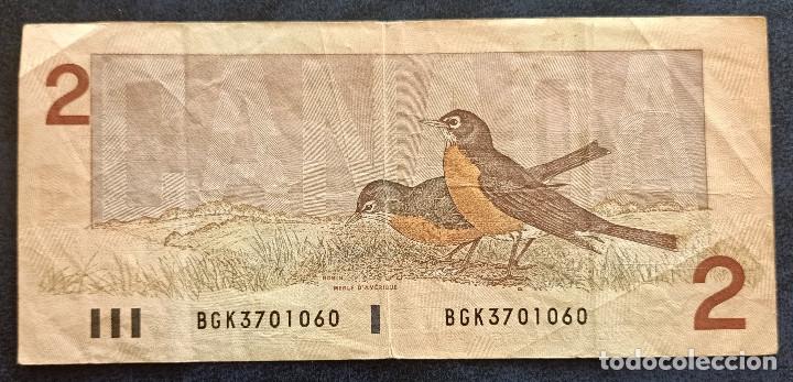Billetes extranjeros: CANADA BILLETE DE 2 DOLLARS DE 1986 P-94b - Foto 2