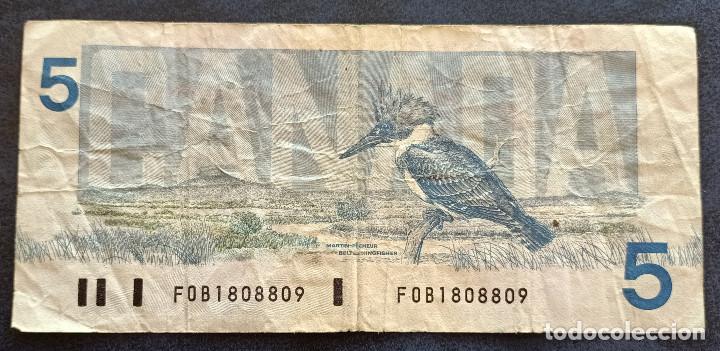 Billetes extranjeros: CANADA BILLETE DE 5 DOLLARS DE 1986 P-95b - Foto 2