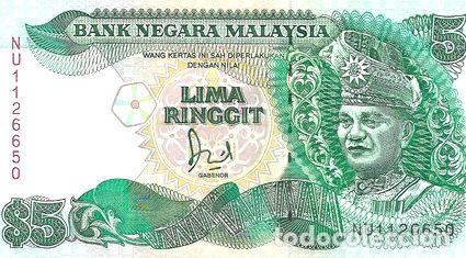 Billetes extranjeros: billete malasia 5 ringgit 1989 p28b sc - Foto 1