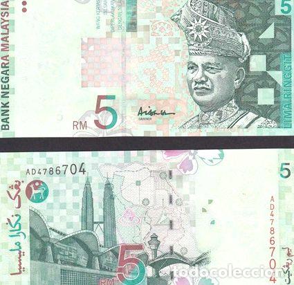 Billetes extranjeros: malasia billete de 5 ringgit ano 2004 sin circular - Foto 1