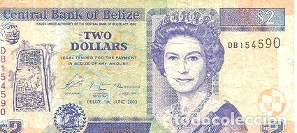 Billetes extranjeros: billete belize dos dolar ano 2003 - Foto 1