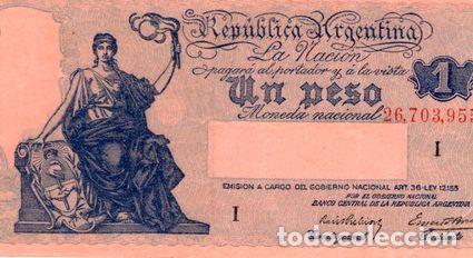 Billetes extranjeros: argentina 1 peso progreso bottero 1821 - Foto 1