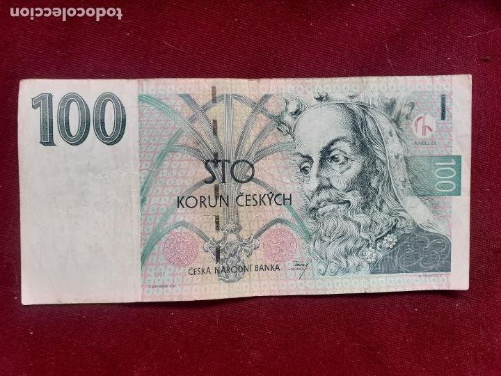 Billetes extranjeros: Rep&uacute;blica Checa. 100 coronas 1997 - Foto 1