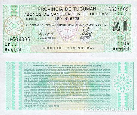 Billetes extranjeros: ARGENTINA - 1 AUSTRAL DE 1988 - SIN CIRCULAR - Foto 1