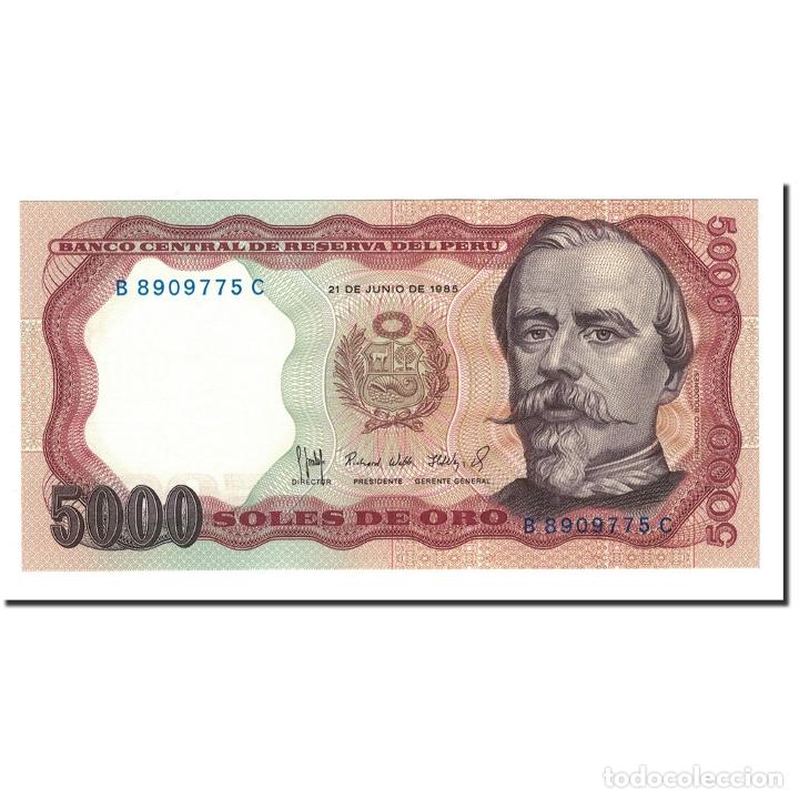 Billetes extranjeros: [#563376] Per&uacute;, 5000 Soles De Oro, UNC - Foto 1