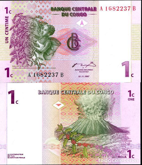 Billetes extranjeros: CONGO - 1 CENTIMO DE 1997 - SIN CIRCULAR - Foto 1