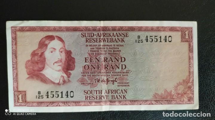 Billetes extranjeros: BILLETE SUDAFRICA UN RAND - Foto 1