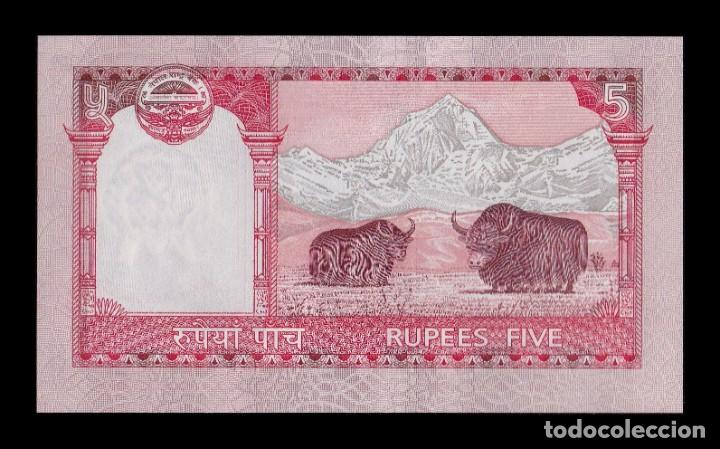 Billetes extranjeros: Nepal 5 Rupias 2010 Pick 60b Sc Unc - Foto 2