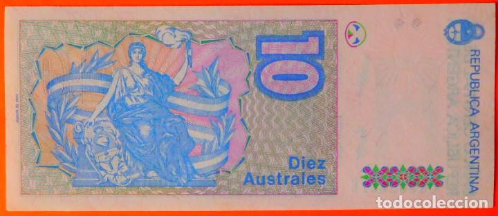 Billetes extranjeros: ARGENTINA, 10 AUSTRALES. (7) - Foto 2