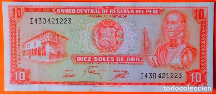 Billetes extranjeros: PER&Uacute;, 10 SOLES DE ORO. (26) - Foto 1