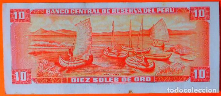 Billetes extranjeros: PER&Uacute;, 10 SOLES DE ORO. (26) - Foto 2