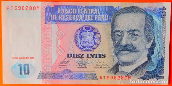 Billetes extranjeros: PER&Uacute;, 10 INTIS. (27) - Foto 1
