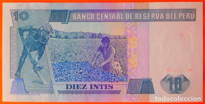 Billetes extranjeros: PER&Uacute;, 10 INTIS. (27) - Foto 2