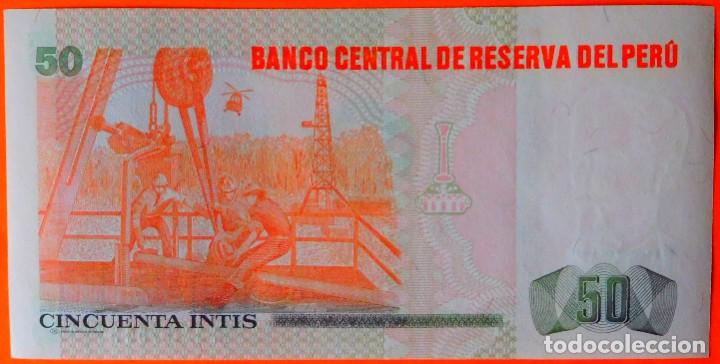 Billetes extranjeros: PER&Uacute;, 50 INTIS. (28) - Foto 2