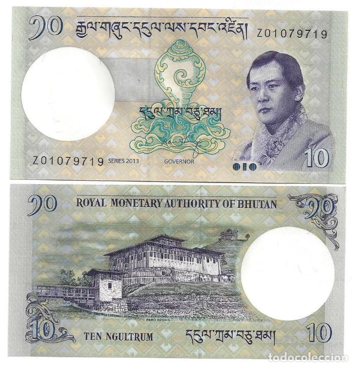 Bhutan 10 Ngultrum 2013 P-29b  Banknotes  UNC 