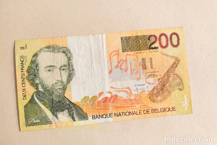 Billets internationaux: Billete de Belgica - 200 Francos