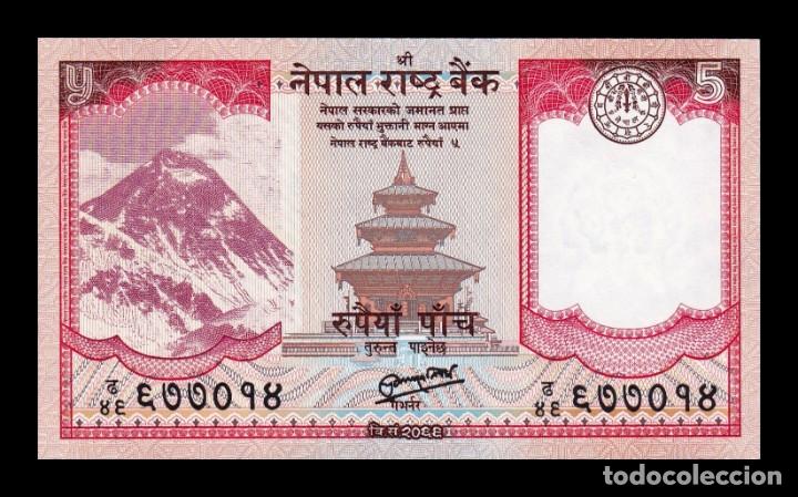 Billetes extranjeros: Nepal 5 Rupees 2012 Pick 69 SC UNC - Foto 1