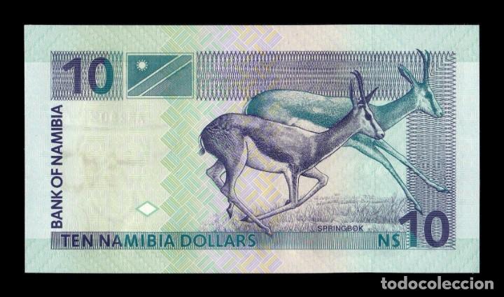 Billetes extranjeros: Namibia 10 Dollars 2001 Pick 4bA (2) SC UNC - Foto 2
