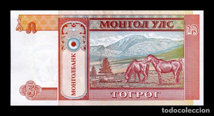 Billetes extranjeros: Mongolia 5 Tugrik 1993 Pick 53 Sc Unc - Foto 2