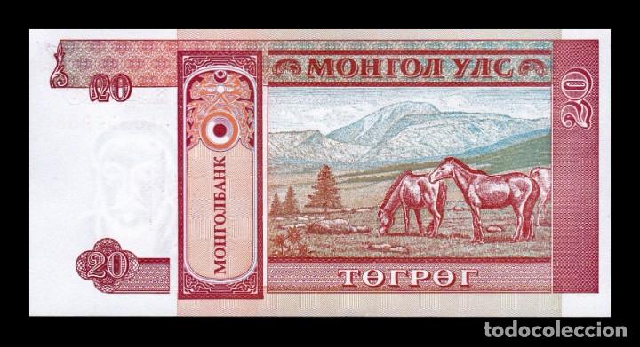 Billetes extranjeros: Mongolia 20 Tugrik 1993 Pick 55 Sc Unc - Foto 2