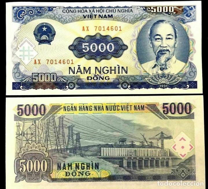 Billetes extranjeros: VIETNAM - 5.000 DONG DE 1991 - SIN CIRCULAR - Foto 1