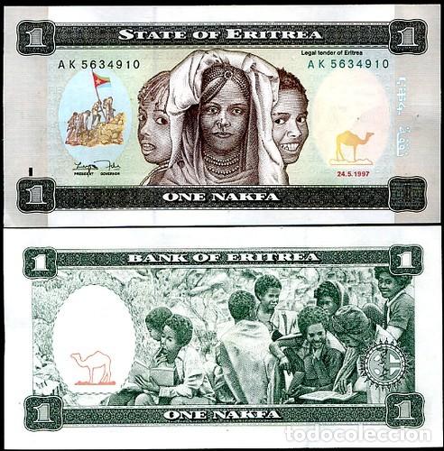 Billetes extranjeros: ERITREA - 1 NAKFA DE 1997 - SIN CIRCULAR - Foto 1