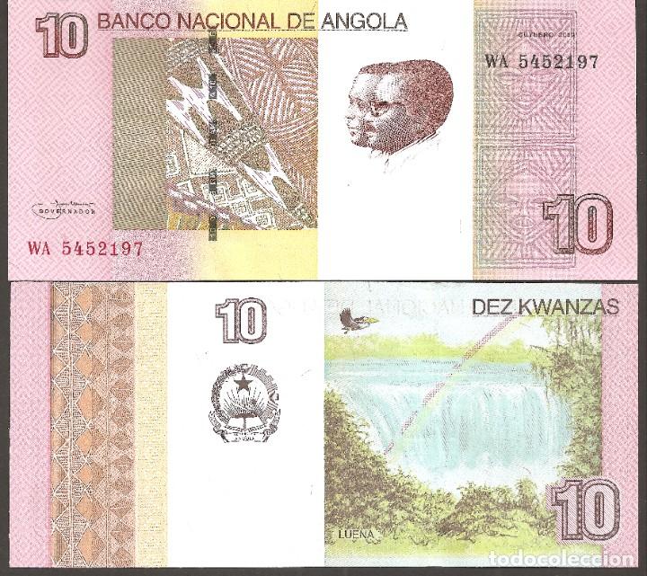 Billetes extranjeros: ANGOLA 10 KWANZAS 2012 SC- - Foto 1