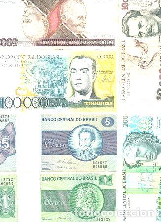 Billetes extranjeros: lote 6 billetes de brasil muy buenos - Foto 1